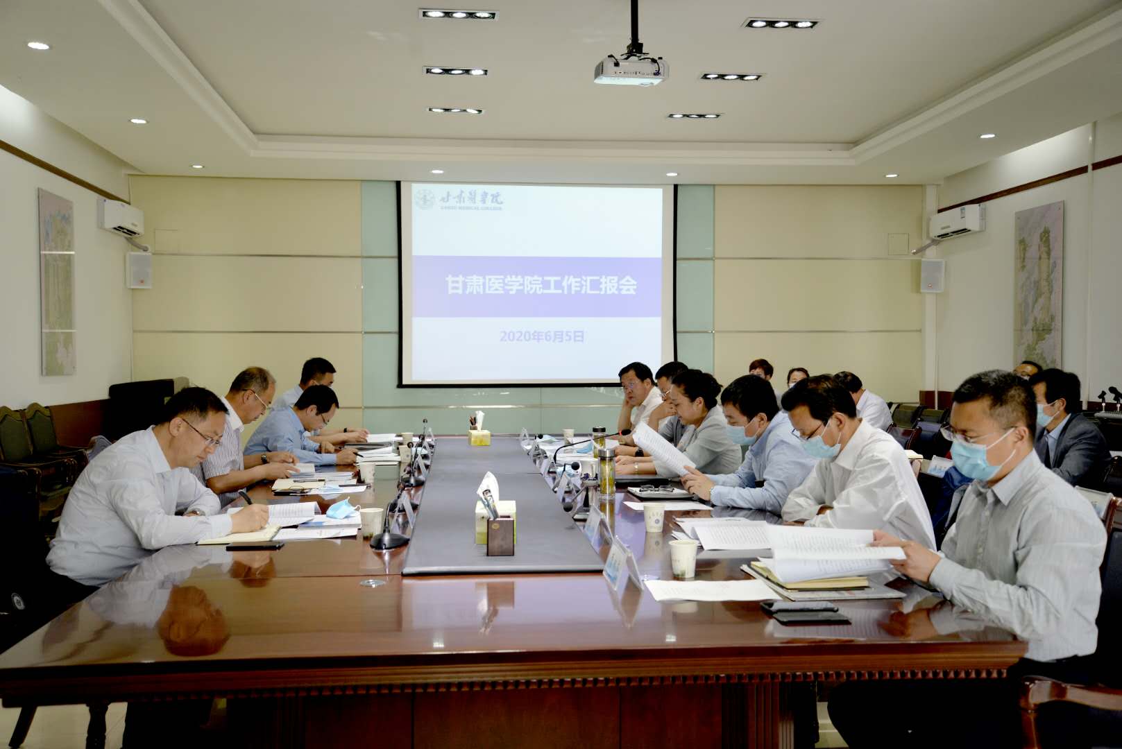 省教育厅副厅长张国珍一行督查学院工作